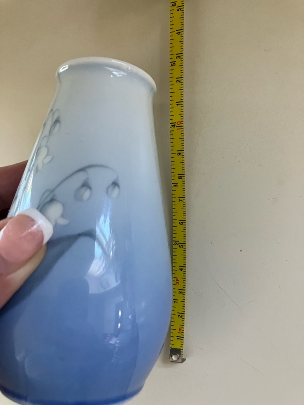 VTG Bing & Grondahl Lily of the Valley Porcelain Small Vase Denmark - Picture 7 of 7